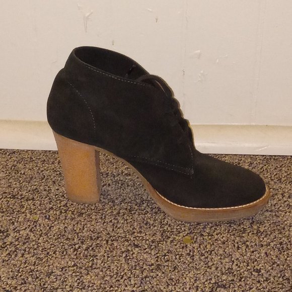 J. Crew black Suede ankle booties with rubber soles - Picture 4 of 6